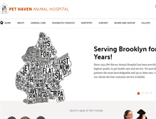 Tablet Screenshot of pethavenhospital.com